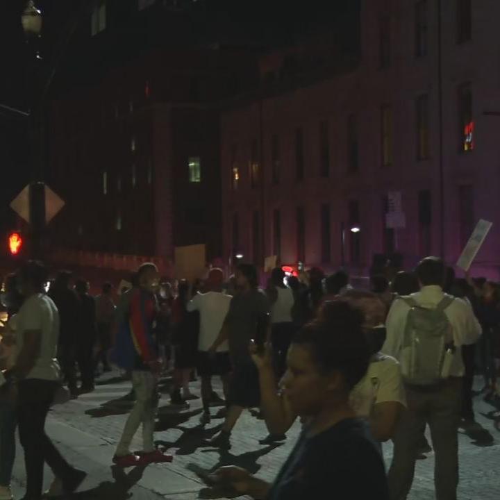 Protesters gather in downtown Louisville demanding justice for Breonna Taylor